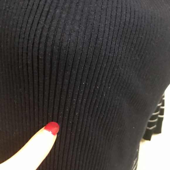 CYC Stretchy Navy & White Striped SweaterCardigan - Picture 10 of 11